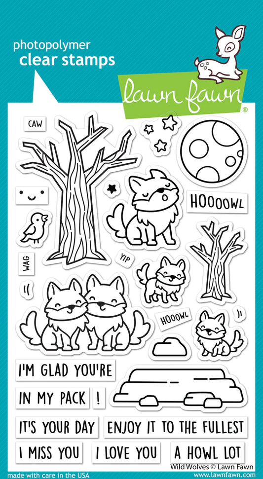 Lawn Fawn Wild Wolves Stamps