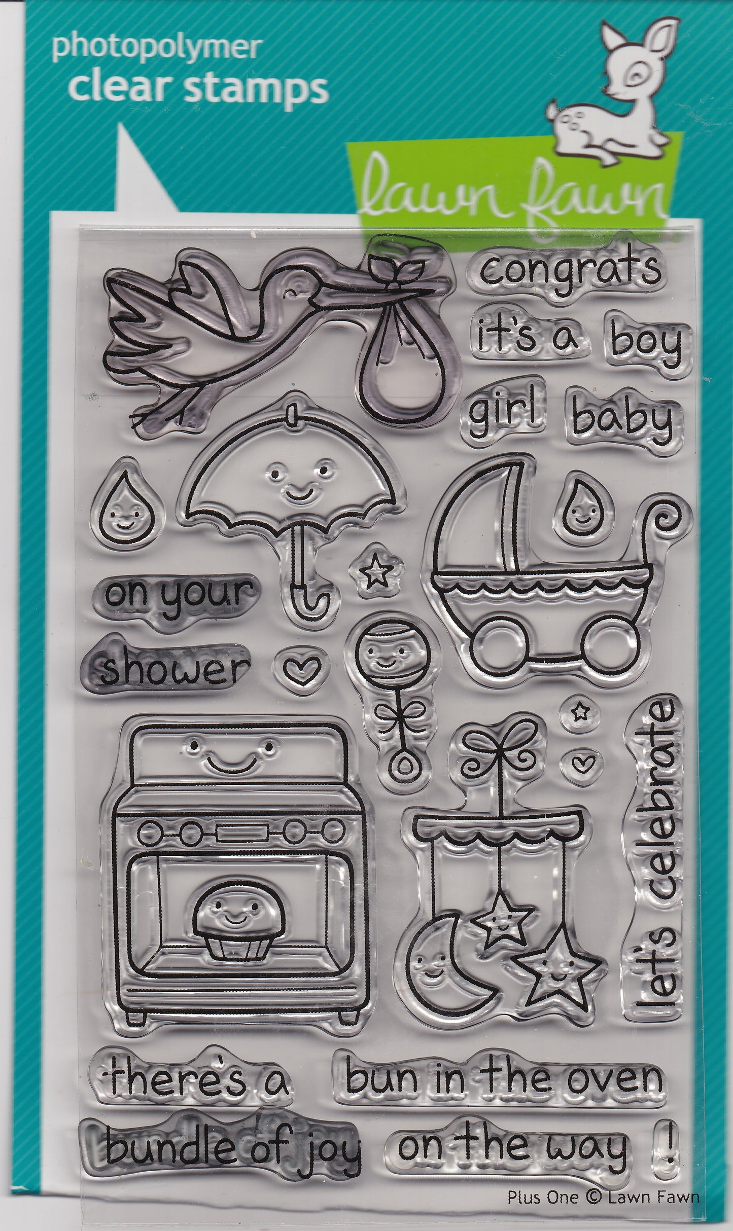 Lawn Fawn Plus One Stamp Set