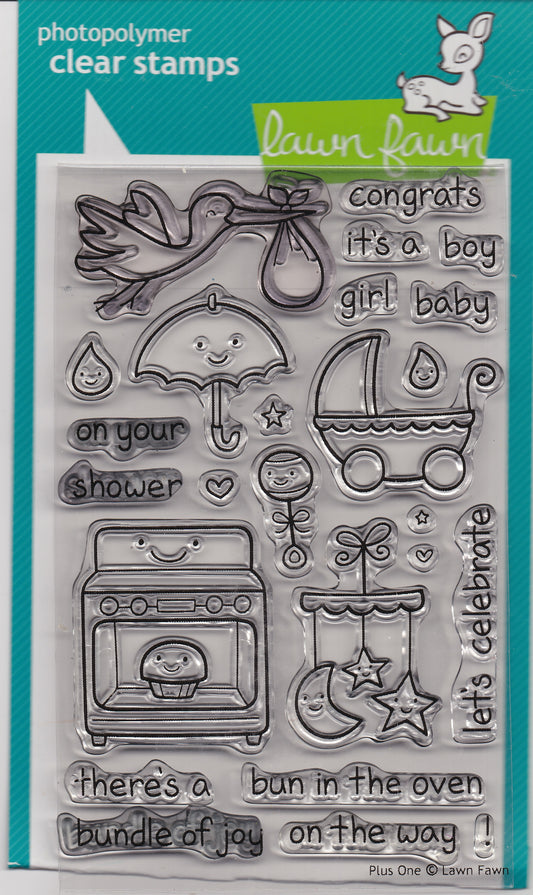 Lawn Fawn Plus One Stamp Set