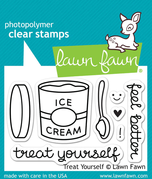 Lawn Fawn Treat Yourself Stamp