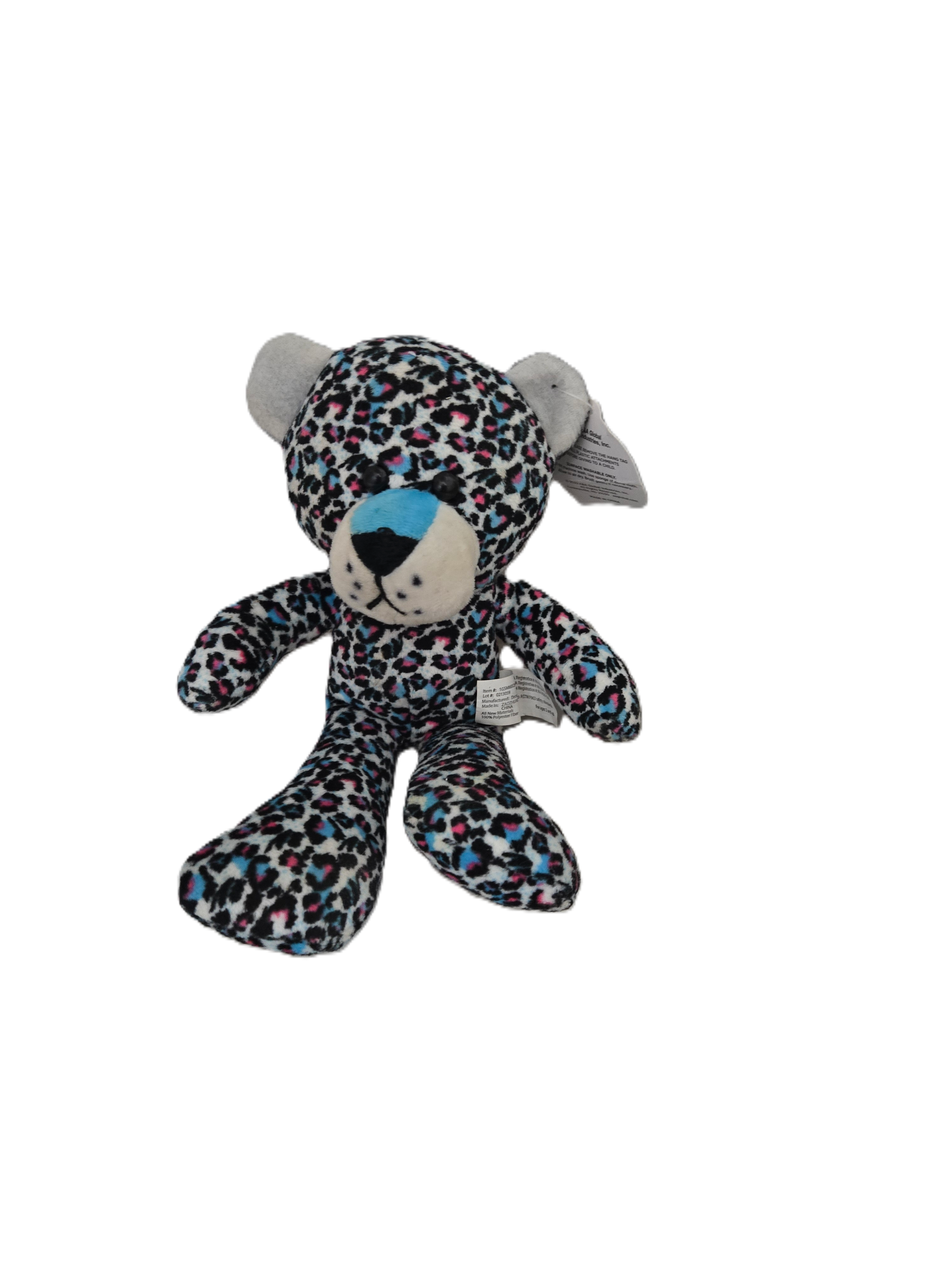Leopard Print Plush Teddy Bear
