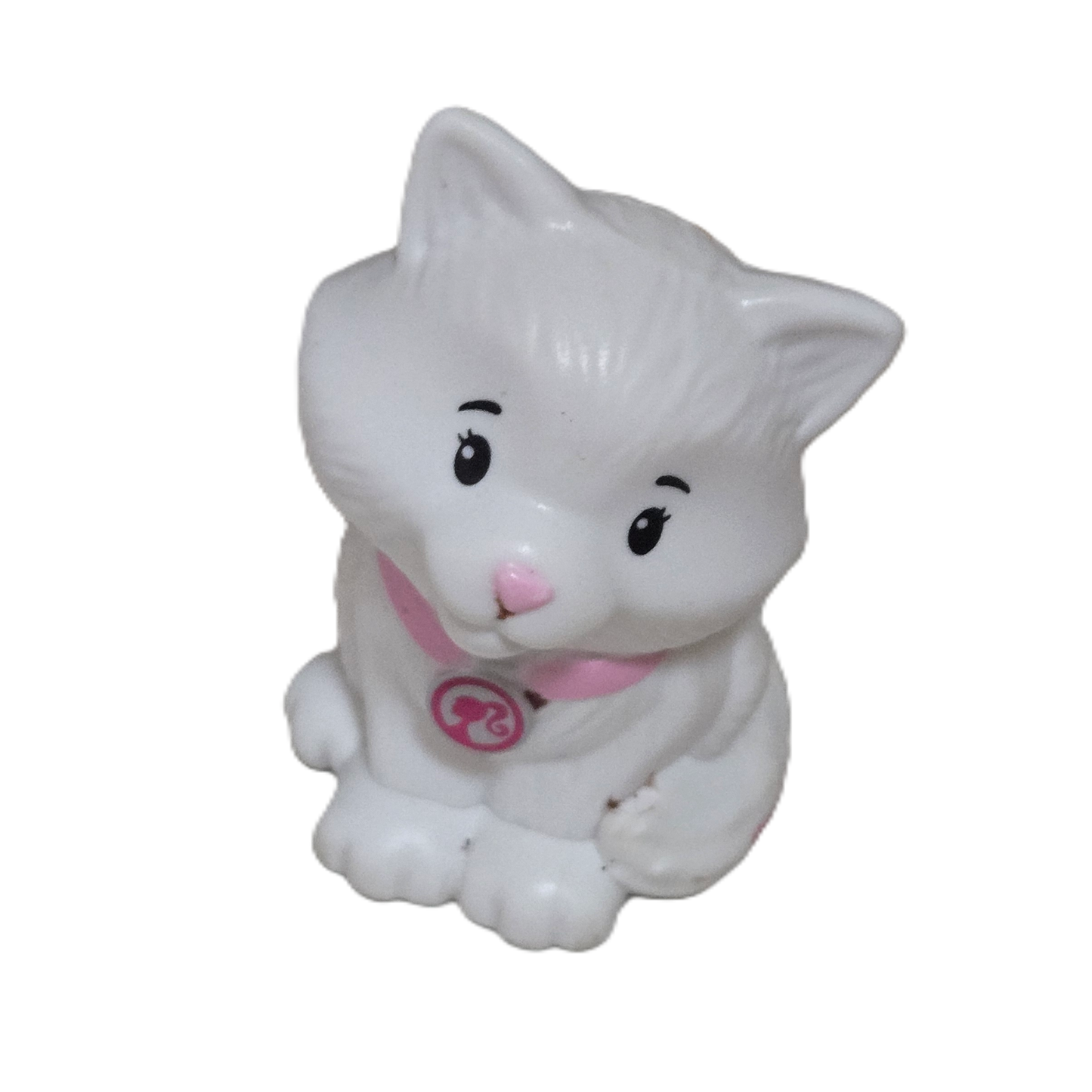 Little People Barbie White Cat Figure