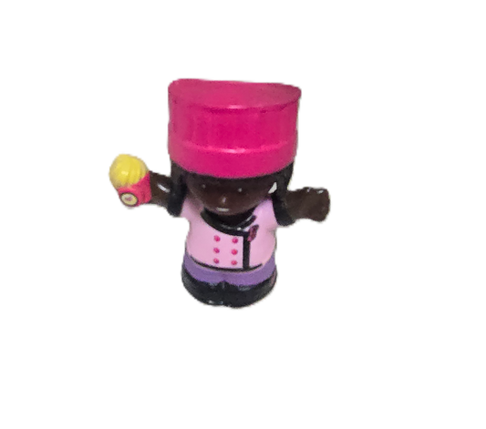 Little People Barbie African American Baker Chef Figure