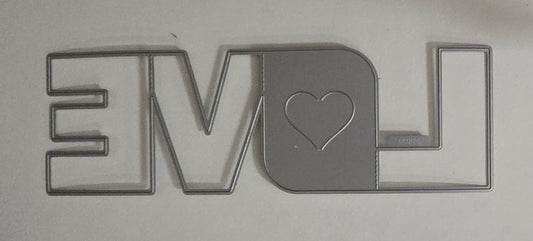 Love Word Folding Card Cutting Die
