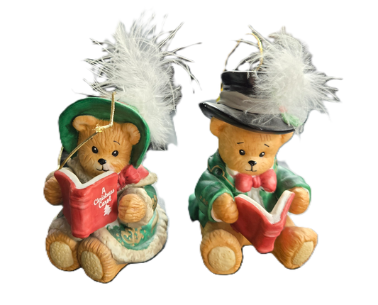 Lucy and Me Chapeau Noelle Bear Figurine Set
