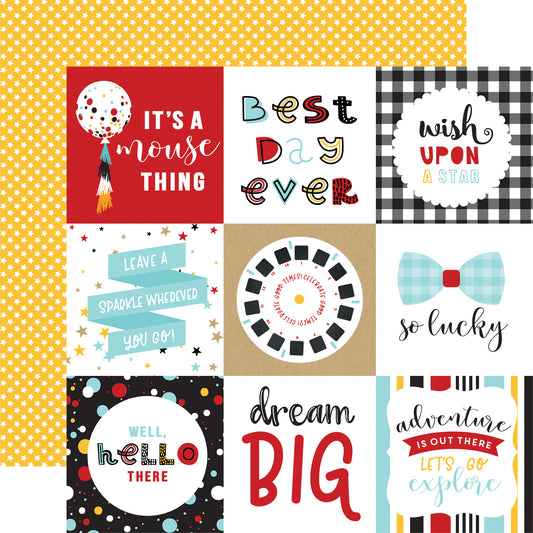 Echo Park Magical Adventure 4x4 journaling Cards Scrapbook paper