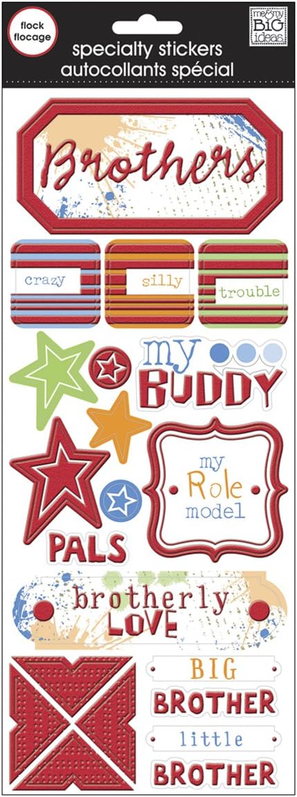 MAMBI Brothers Flocked Stickers