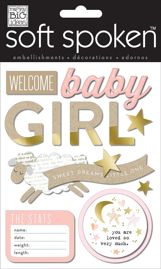 MAMBI Soft Spoken Sweet Baby Girl Stickers
