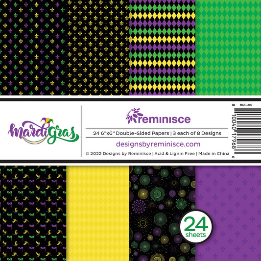 Mardis Gras 6x6 Scrapbook Paper Pad