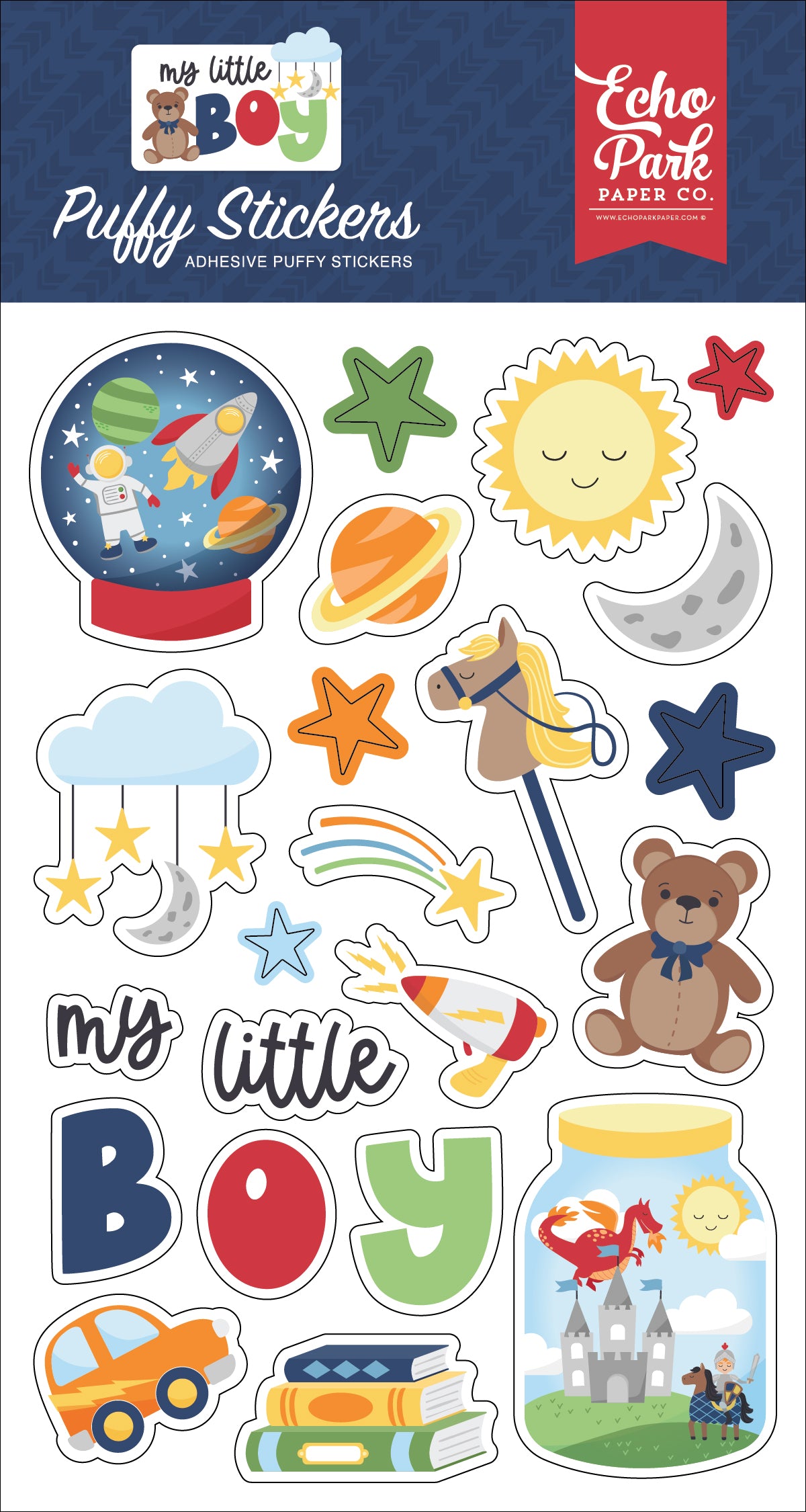 Echo Park My Little Boy Puffy Stickers