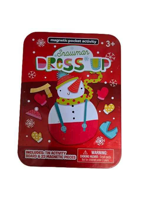 Snowman Dress Up Magnetic Pocket Activity