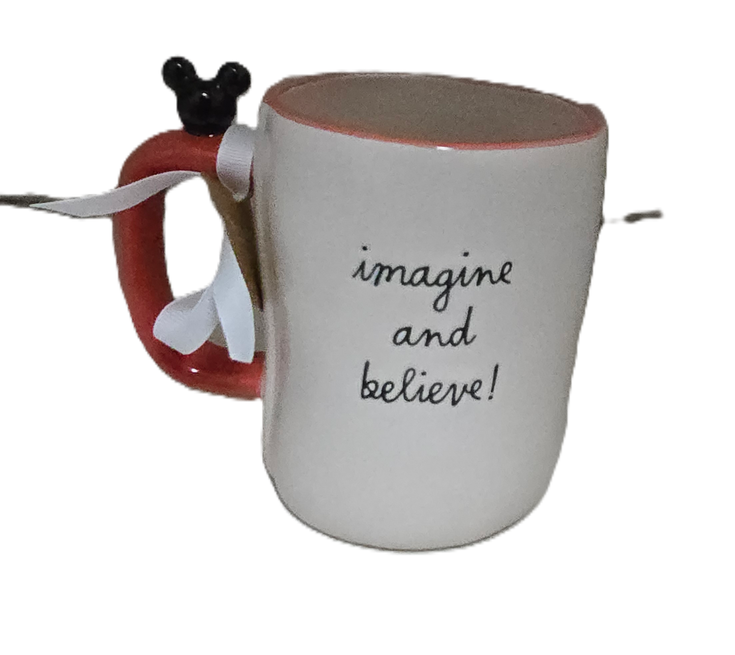 Mickey Mouse Rae Dunn 3d Mug - Imagine and Believe