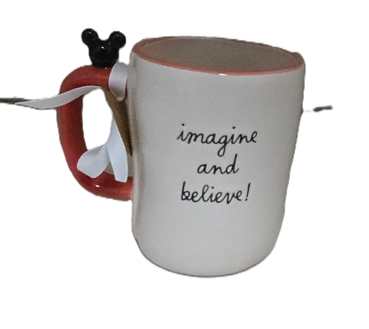 Mickey Mouse Rae Dunn 3d Mug - Imagine and Believe