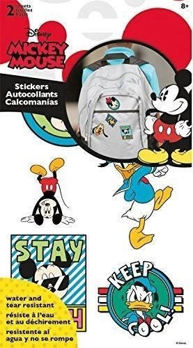 Sticker Stickables Tyvek - Mickey And Friends - 2 Sheet New Licensed s ...