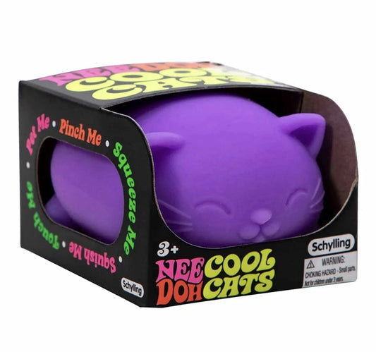 Purple Cool Cats Needoh Squishy Toy