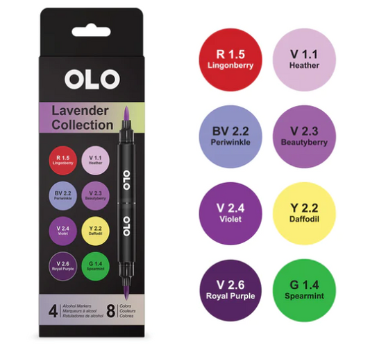 OLO Alcohol Markers Lavender Collection
