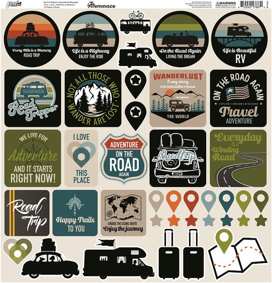 On the Road Again Travel Stickers