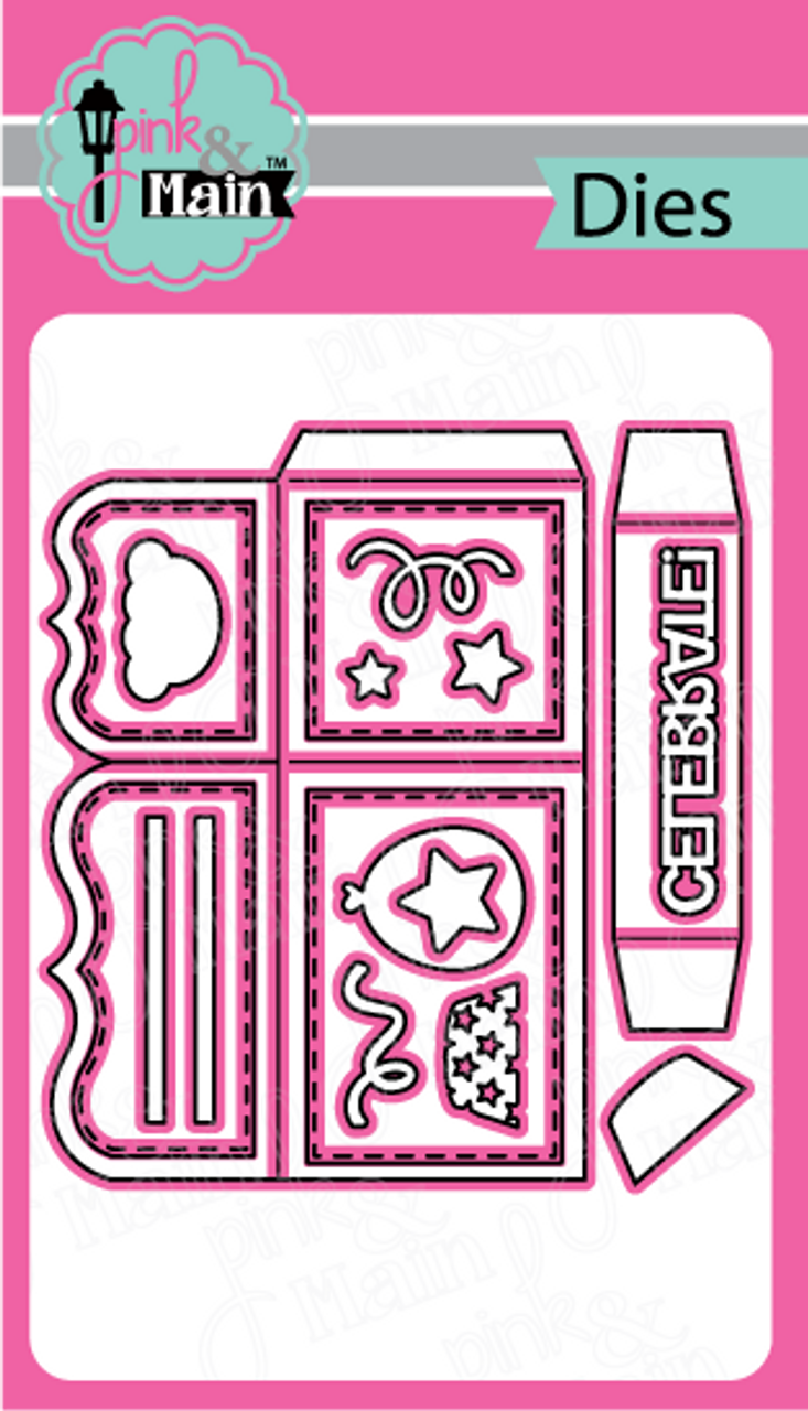 Pink and Main Box Card Die Set