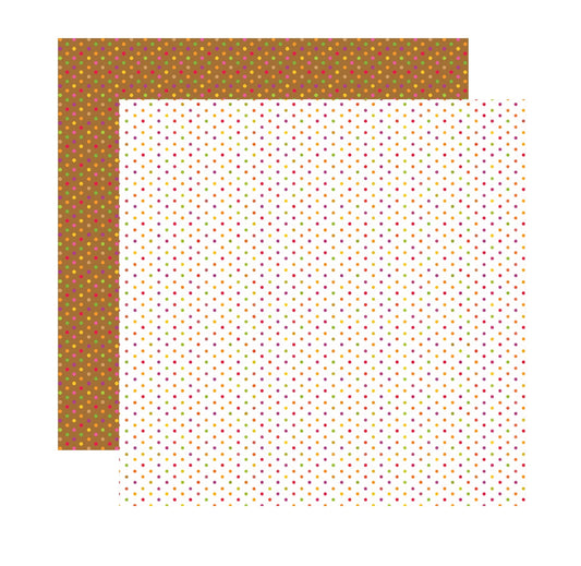 Fall Polka Dot Scrapbook Paper