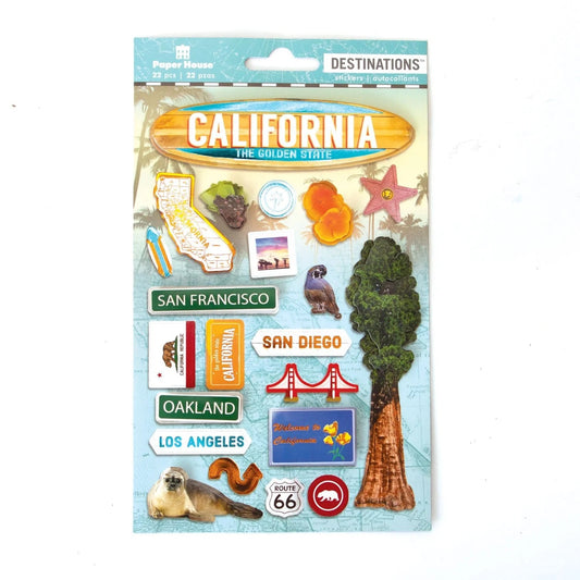 Paper House 2d California Stickers
