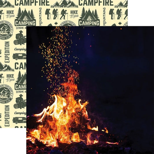 Paper House Campfire Scrapbook Paper