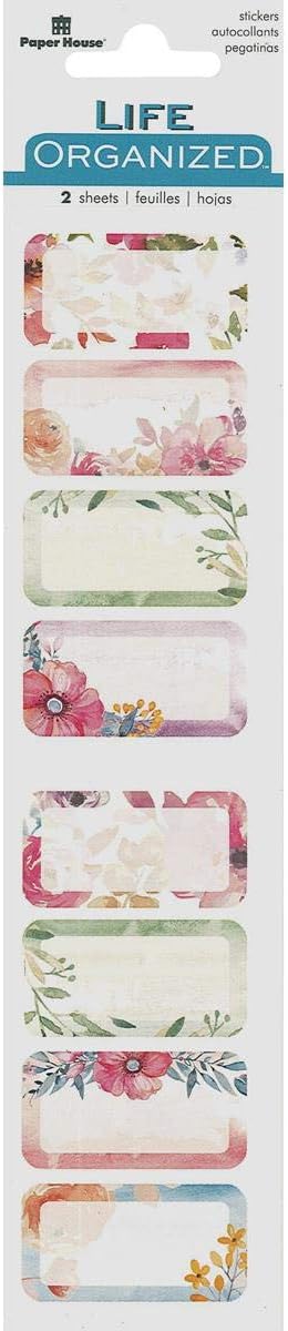 Life Organized Sticker Tracker Bubble Floral