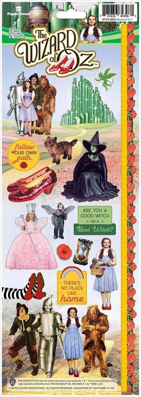 Wizard of Oz Cardstock Stickers