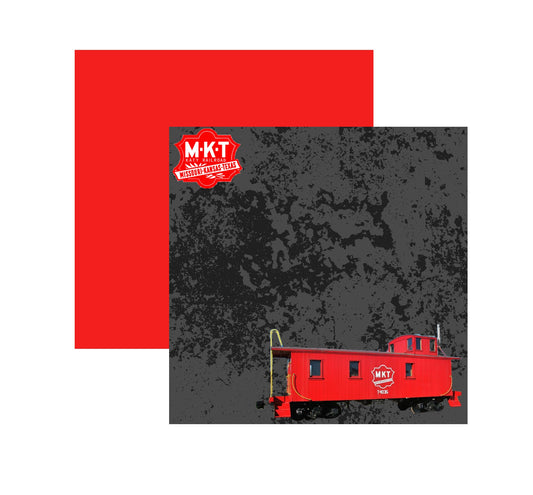 M-K-T Train - 12X12 Scrapbook Paper