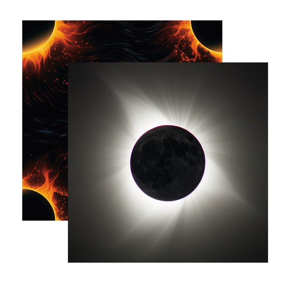 Style 3 Solar Eclipse Scrapbook Paper