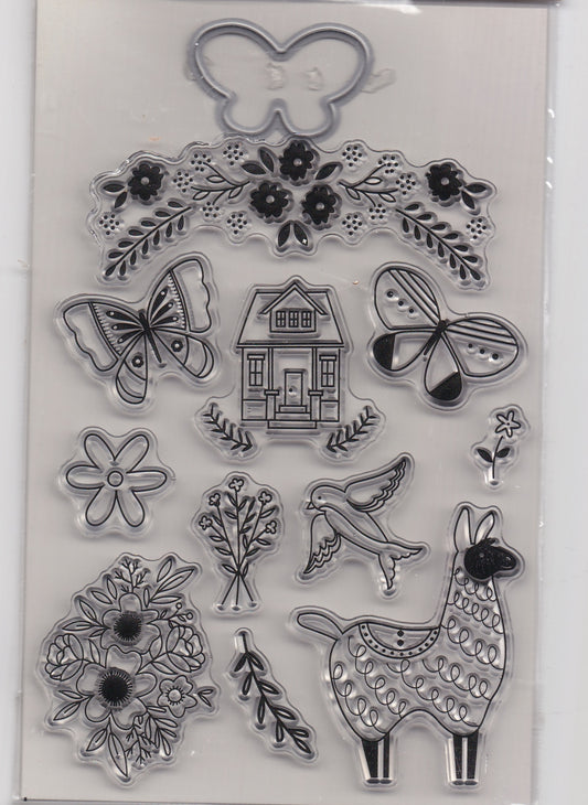 Butterfly Stamps and Die Set