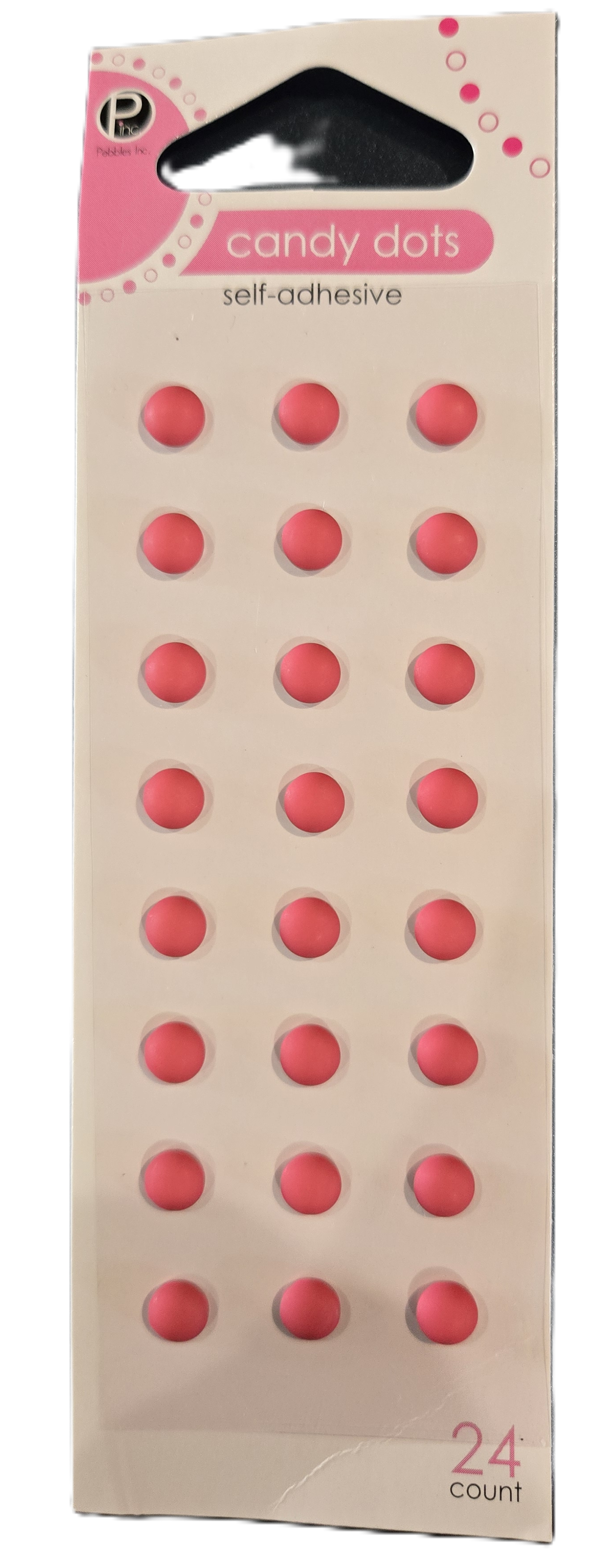 Pebbles Inc Raspberry Candy Dots Stickers