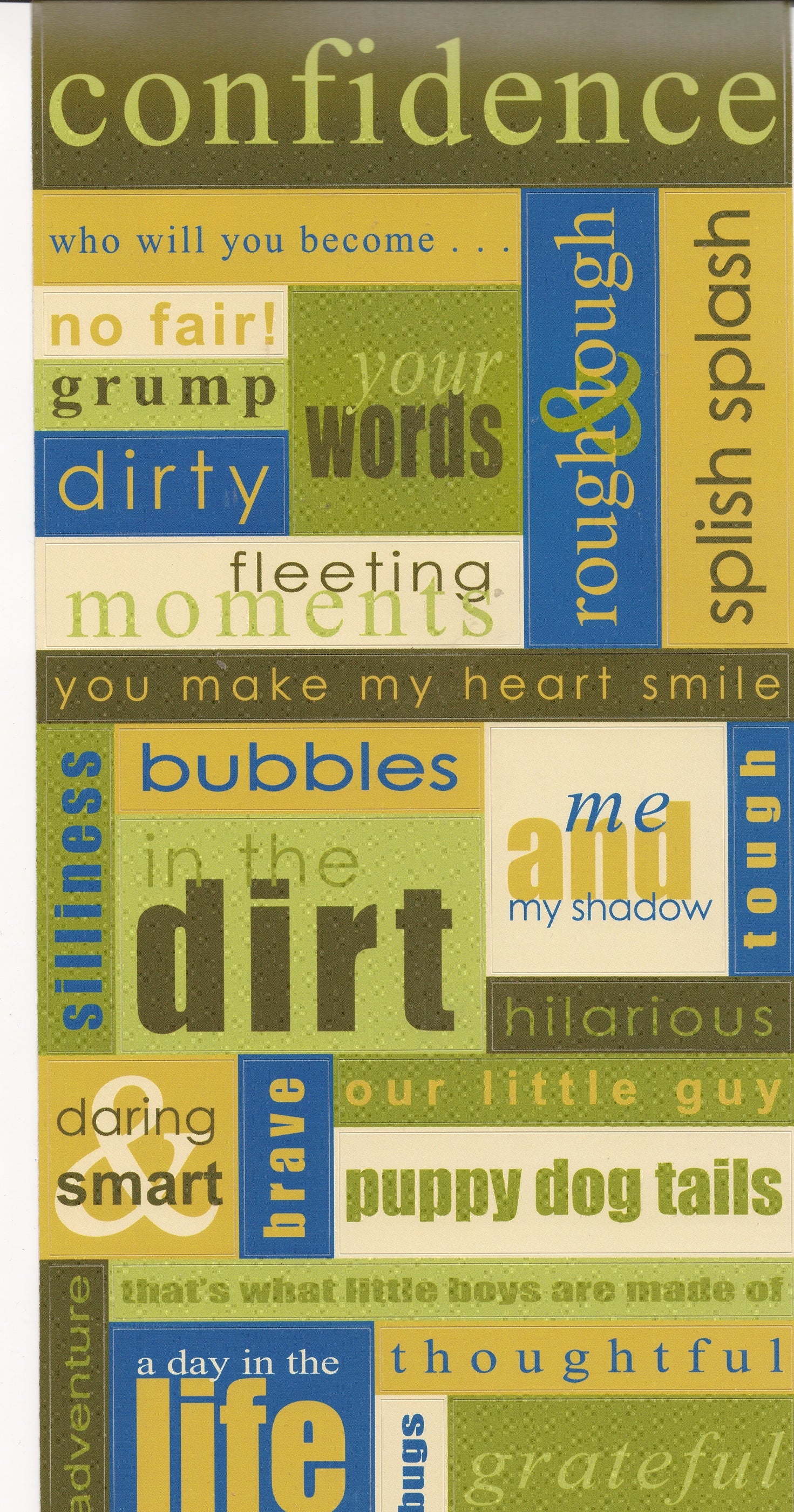Pebbles Big Boy Sampler Stickers
