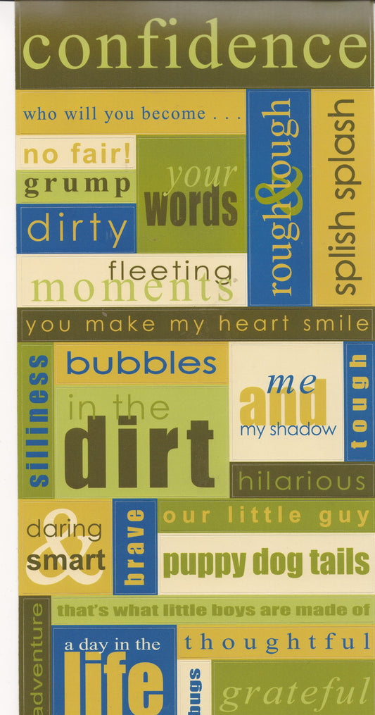 Pebbles Big Boy Sampler Stickers