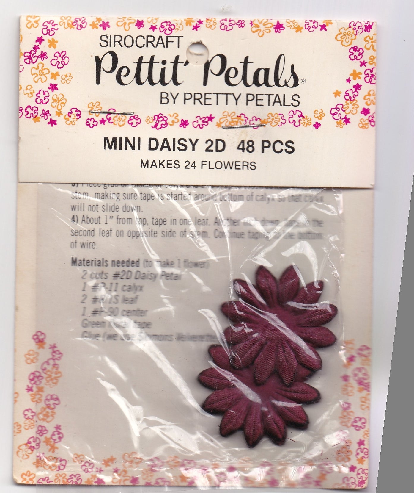 Burgundy Mini Daisy Posie Flowers