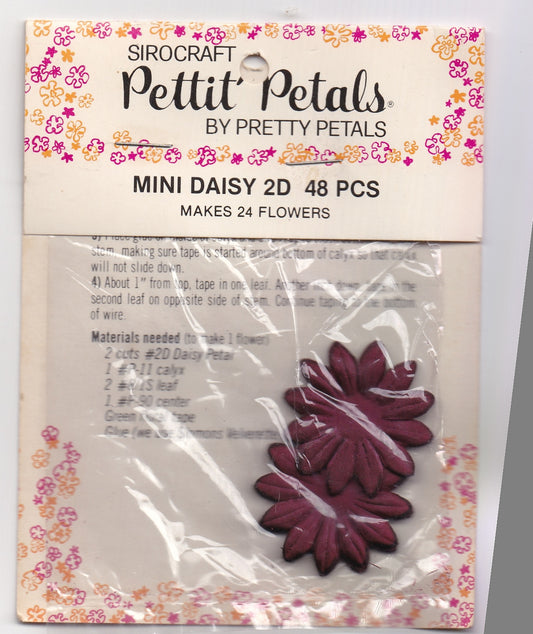 Burgundy Mini Daisy Posie Flowers