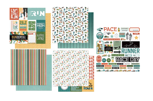 Photo Play Runners High Scrapbook papers and Stickers Set