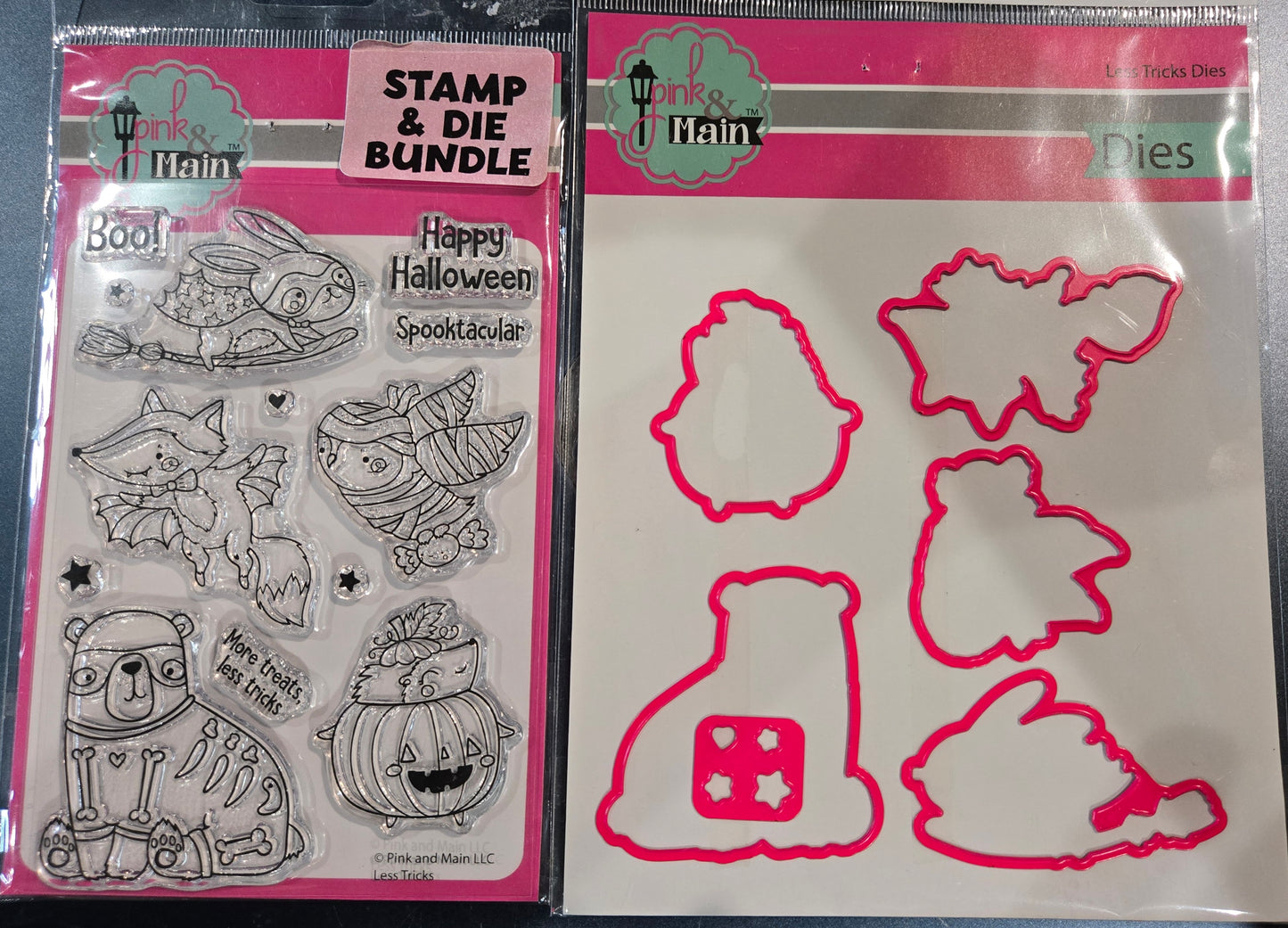 Pink and Main Less Tricks Stamps and Dies Bundle Set