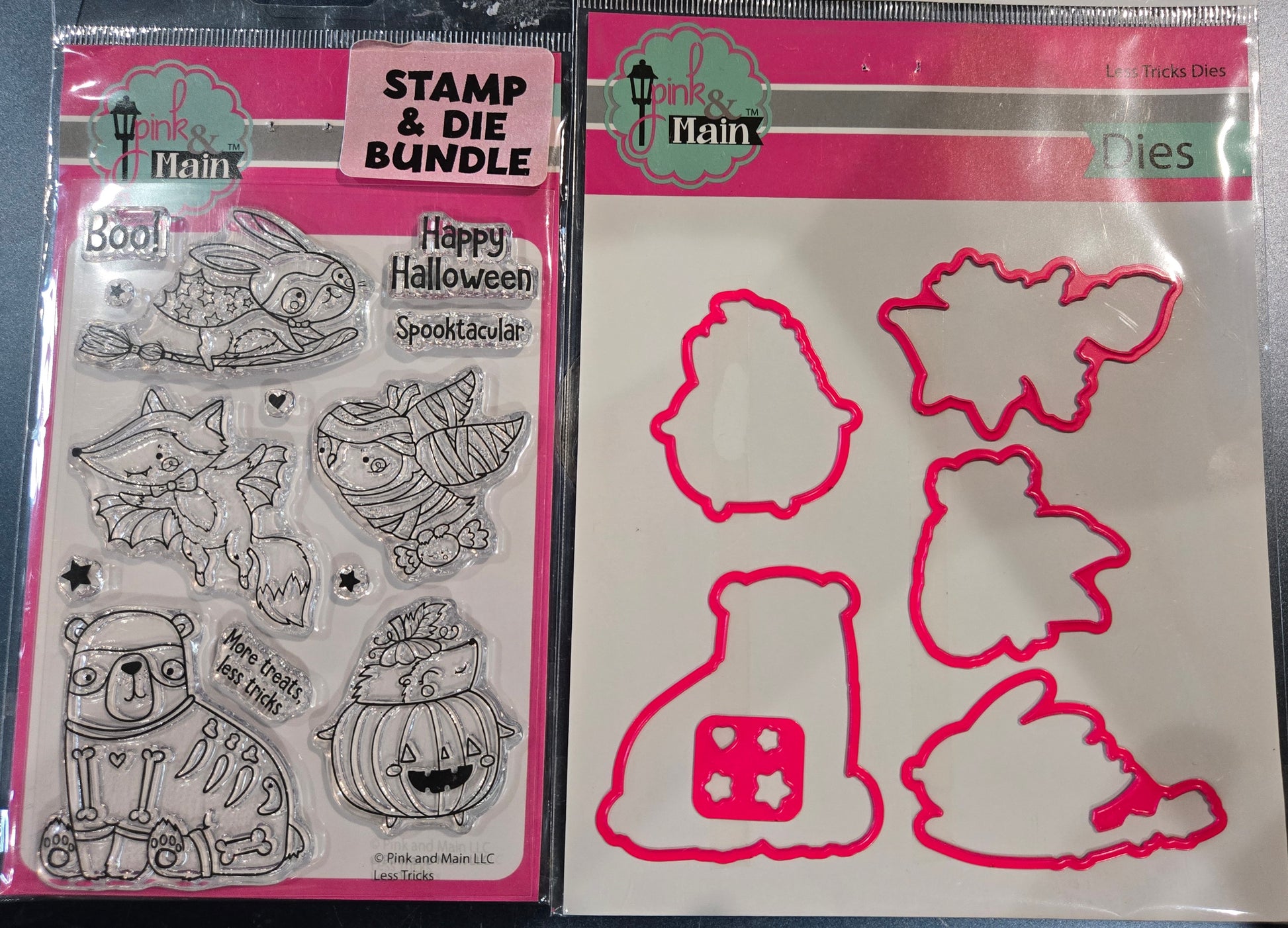 Pink and Main Less Tricks Stamps and Dies Bundle Set