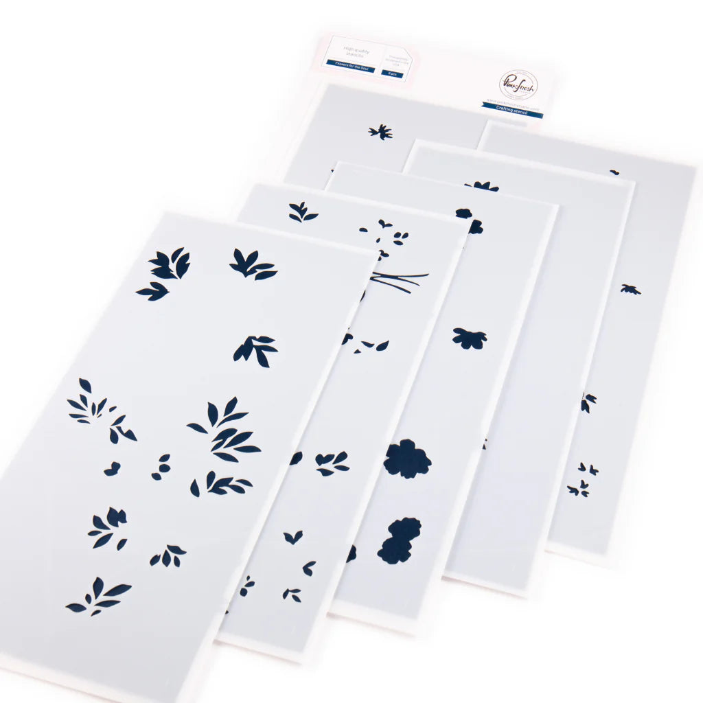 Pinkfresh Flowers for the Soul Layered Stencils