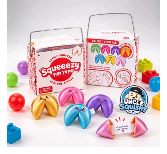 Squeezy Metallic Fortune Cookie Squishy Mystery Box