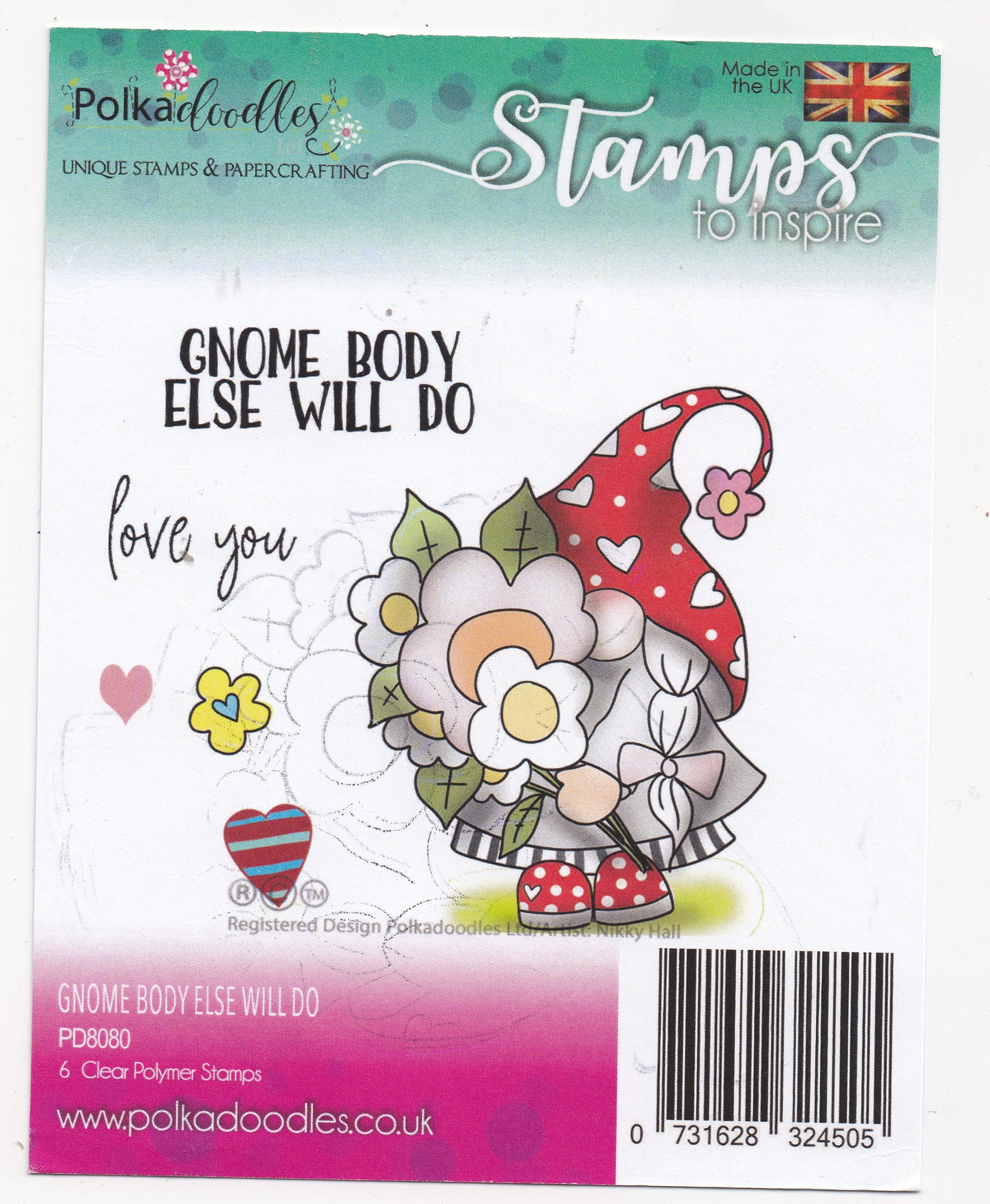 Polkadoodles Gnome Body Else Will Do Stamps