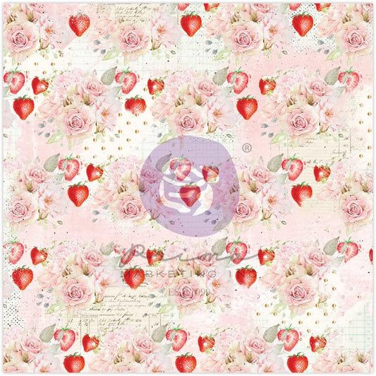 Prima Marketing Strawberry Milkshake Vellum Paper