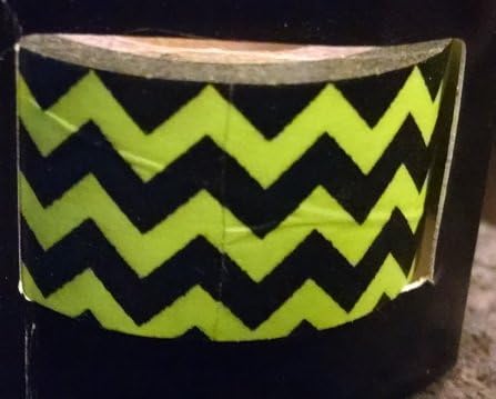 Green Black Chevron Washi Tape