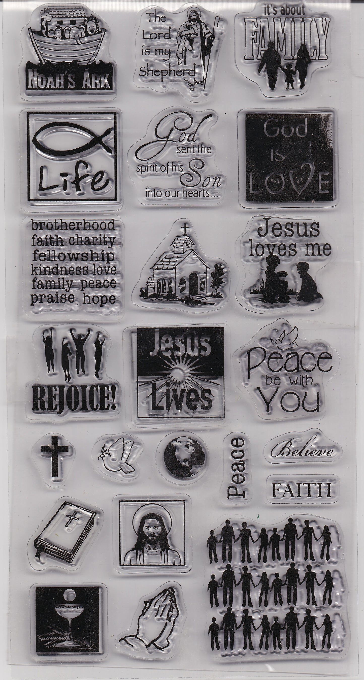 Religious Icons and Quotes Stamps