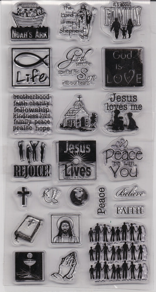 Religious Icons and Quotes Stamps