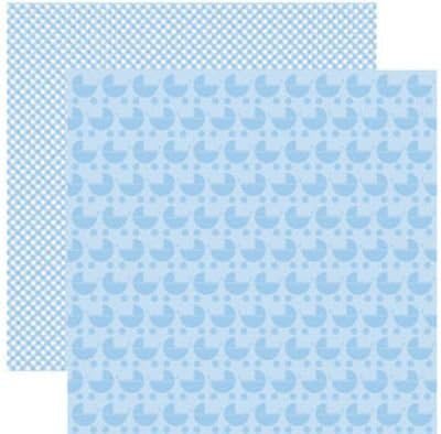 Reminisce Baby Basics Boy Pram Paper