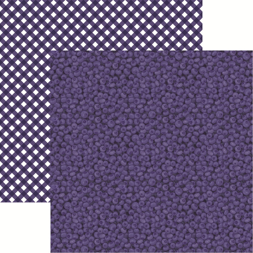 Reminisce Berry Sweet Blueberry Scrapbook Paper