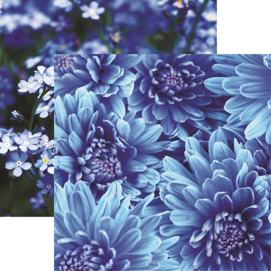 True Blue Blue Mood Scrapbook paper by Reminisce