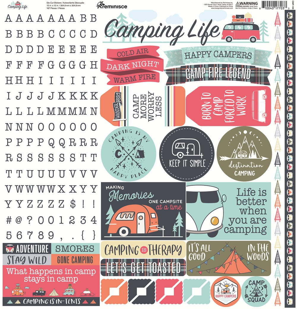 Reminisce Camping Life Stickers