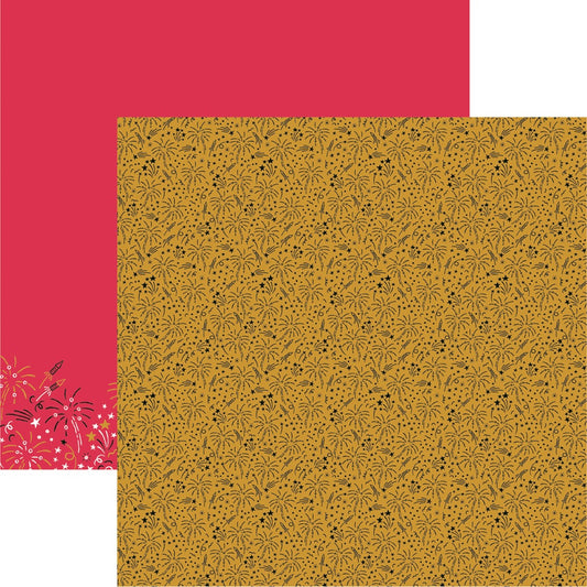 Reminisce Cheers to a New year - Celebrate Scrapbook Paper